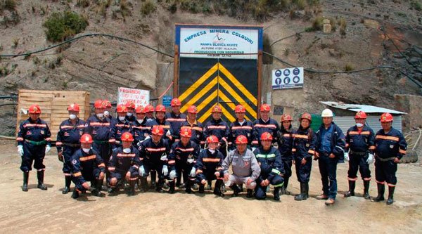 Colquiri mining complex receives technical visit from our institution