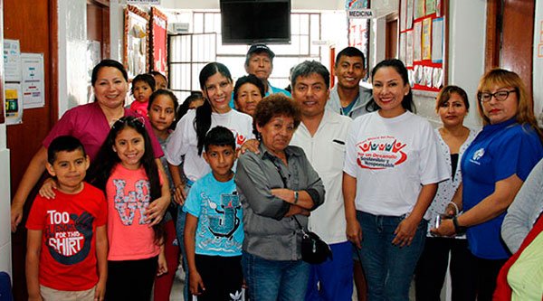 A health post in Ancón receives donations from our institution
