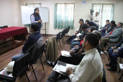 In Company course delivered in Colquiri mine by our institution