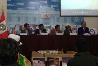 New Main Square of Jauja at the Congress of the Republic of Peru