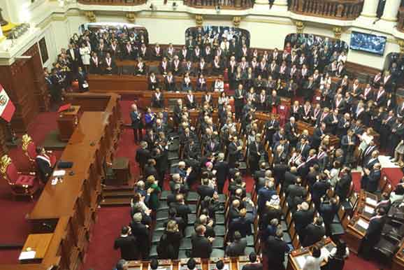 The Chamber of Mines of Peru Attends the President PPK's Speech in the Congress of the Republic