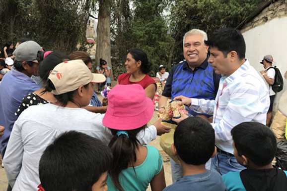 Chamber of Mines of Peru Donations to Landslides Victims