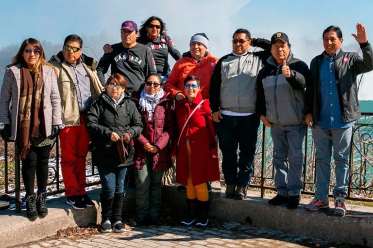 Delegation of the Chamber of Mines of Peru visiting Niagara Falls